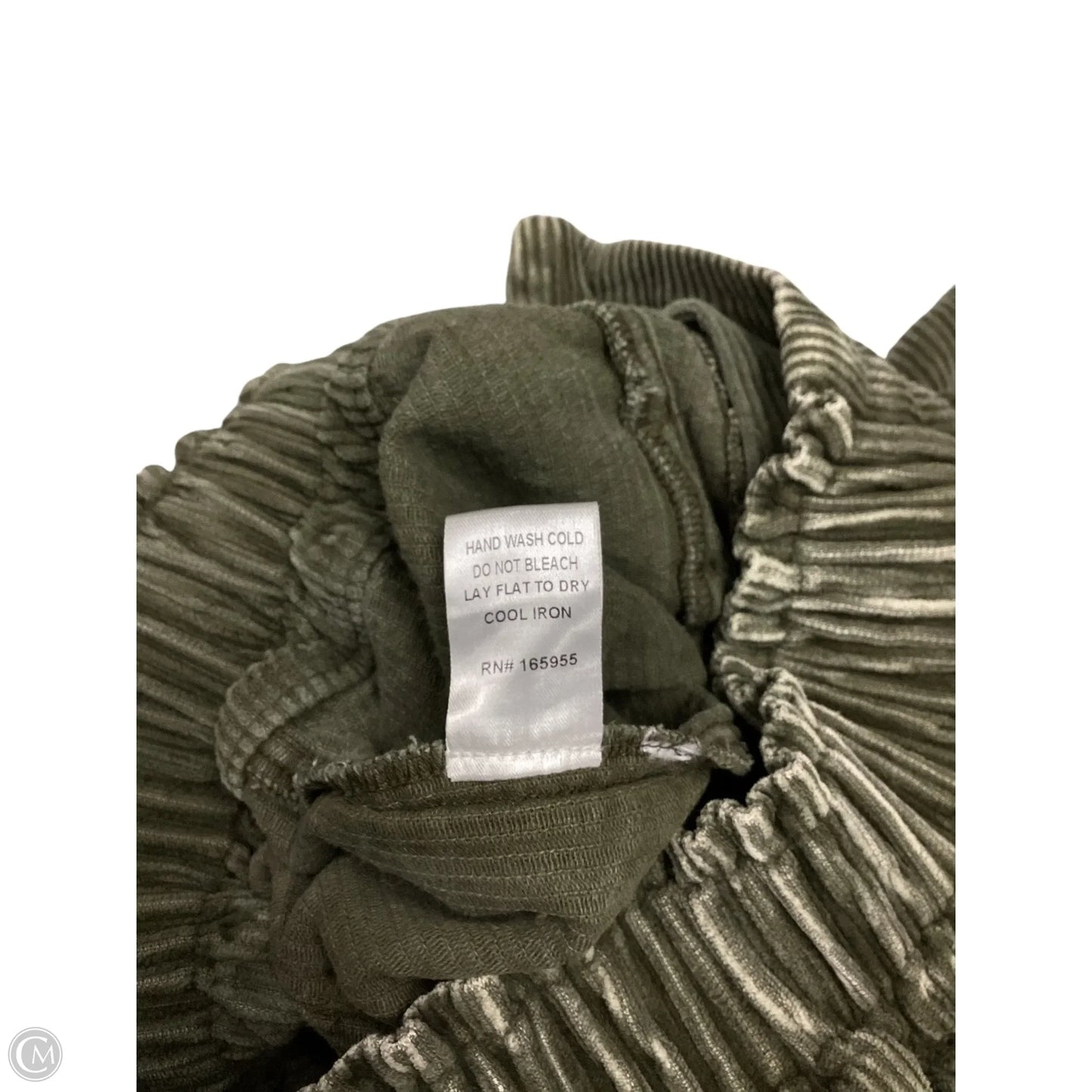 Pants Corduroy By Anniewear In Green, Size: S