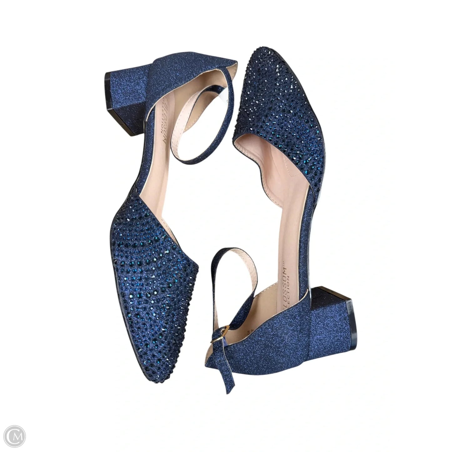 Sandals Heels Block By Clothes Mentor In Blue, Size: 11