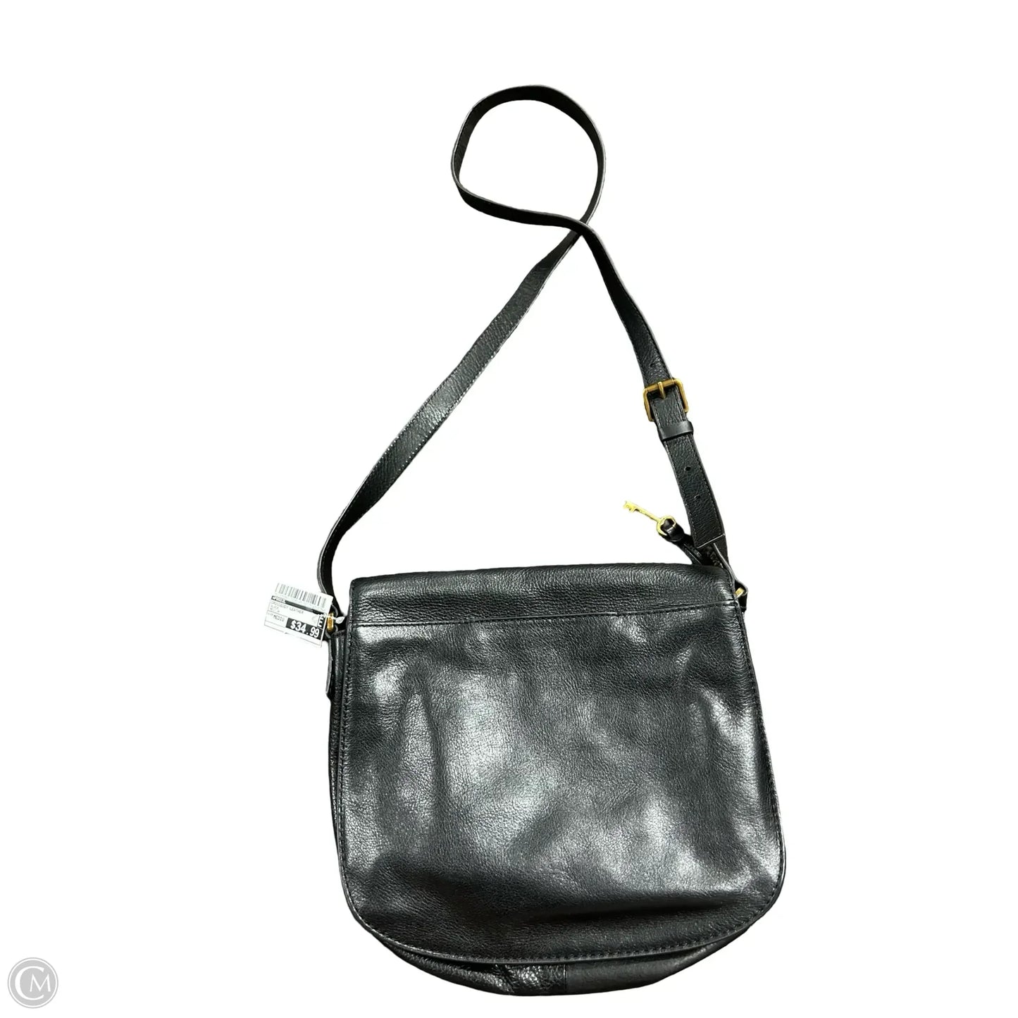 Crossbody Leather By Fossil, Size: Medium