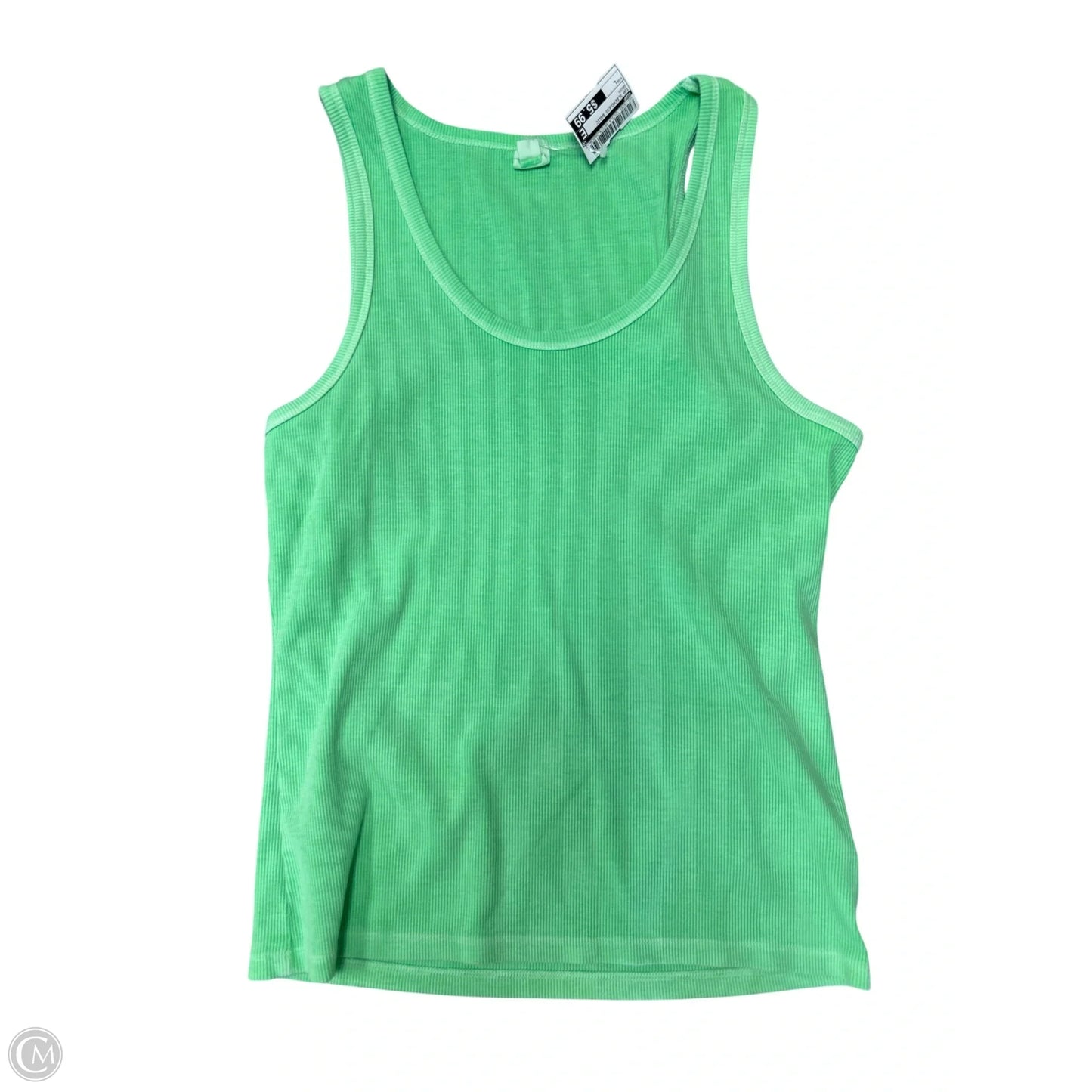 Top Sleeveless Basic By Gap In Green, Size: L