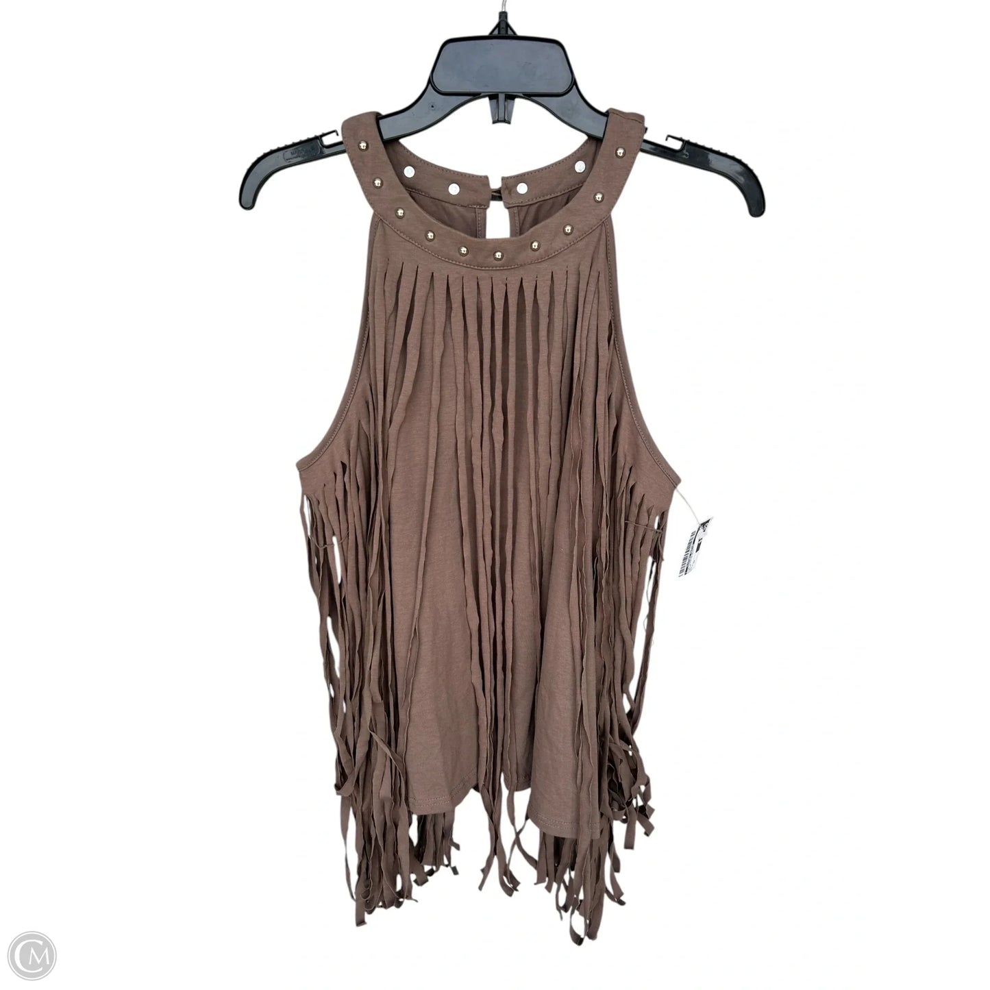 Top Sleeveless By Clothes Mentor In Brown, Size: 2x