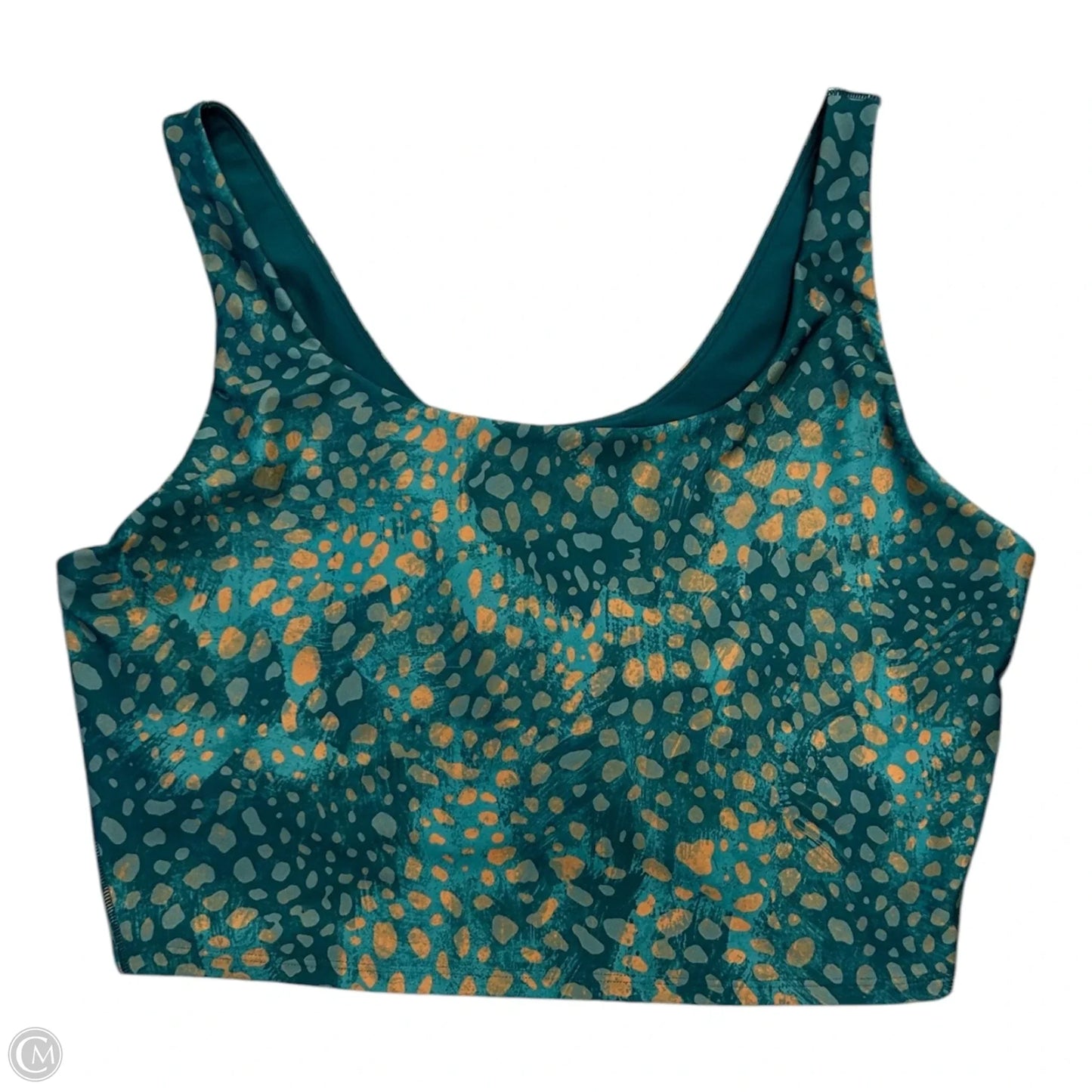 Athletic Tank Top By Old Navy In Green & Orange, Size: Xxl