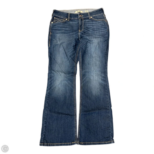 Jeans Boot Cut By Ariat In Blue Denim, Size: 12