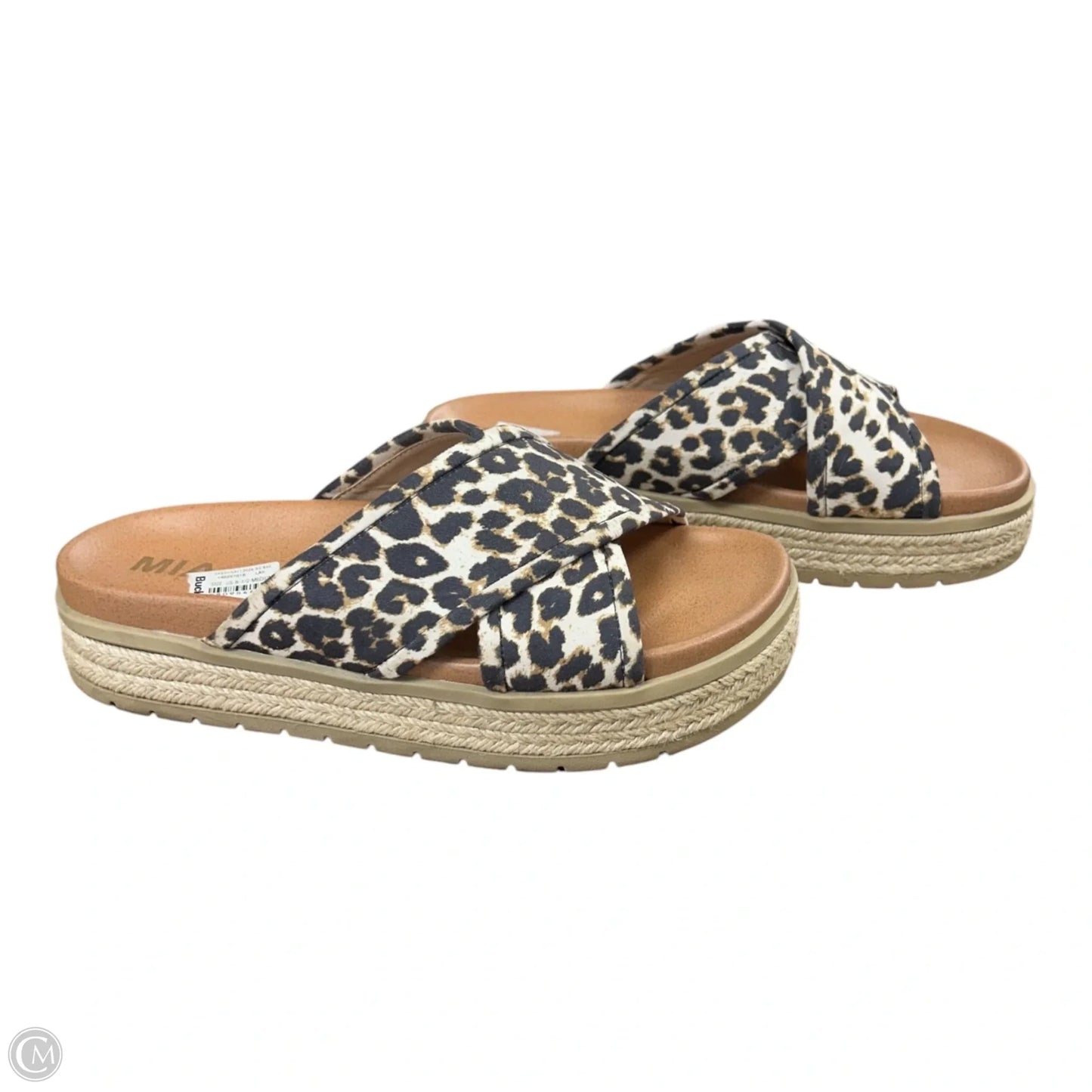 Sandals Heels Platform By Mia In Animal Print, Size: 8.5