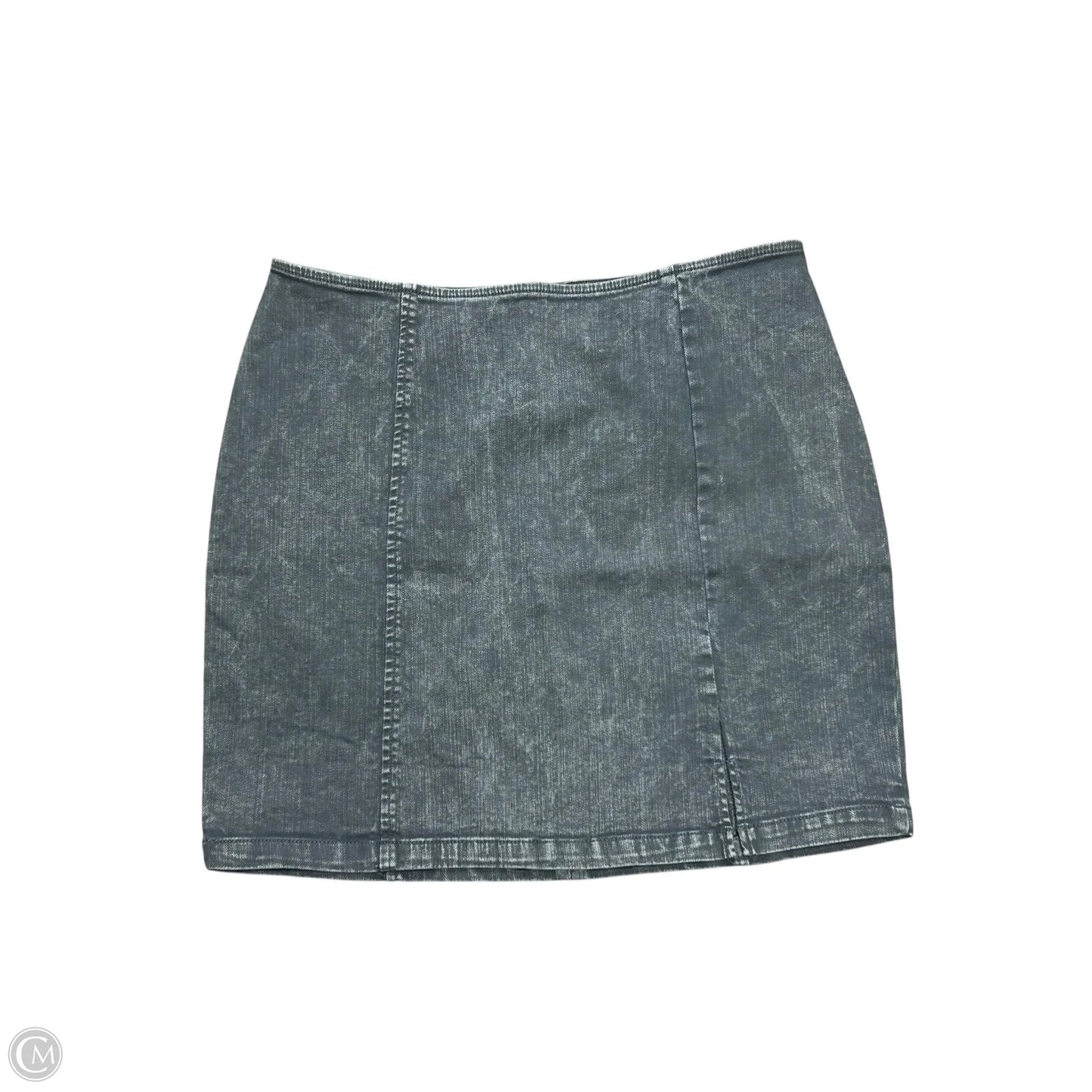 Skirt Mini & Short By Blue Blush In Grey Denim, Size: L