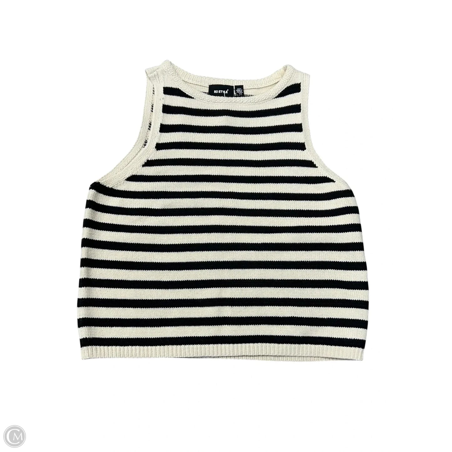 Vest Sweater By Rd Style In Striped Pattern, Size: S