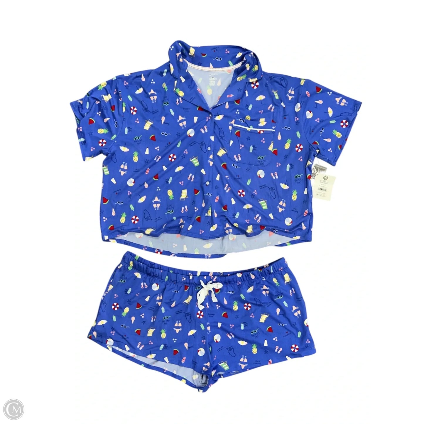 Shorts Set By Cme In Blue, Size: Xl