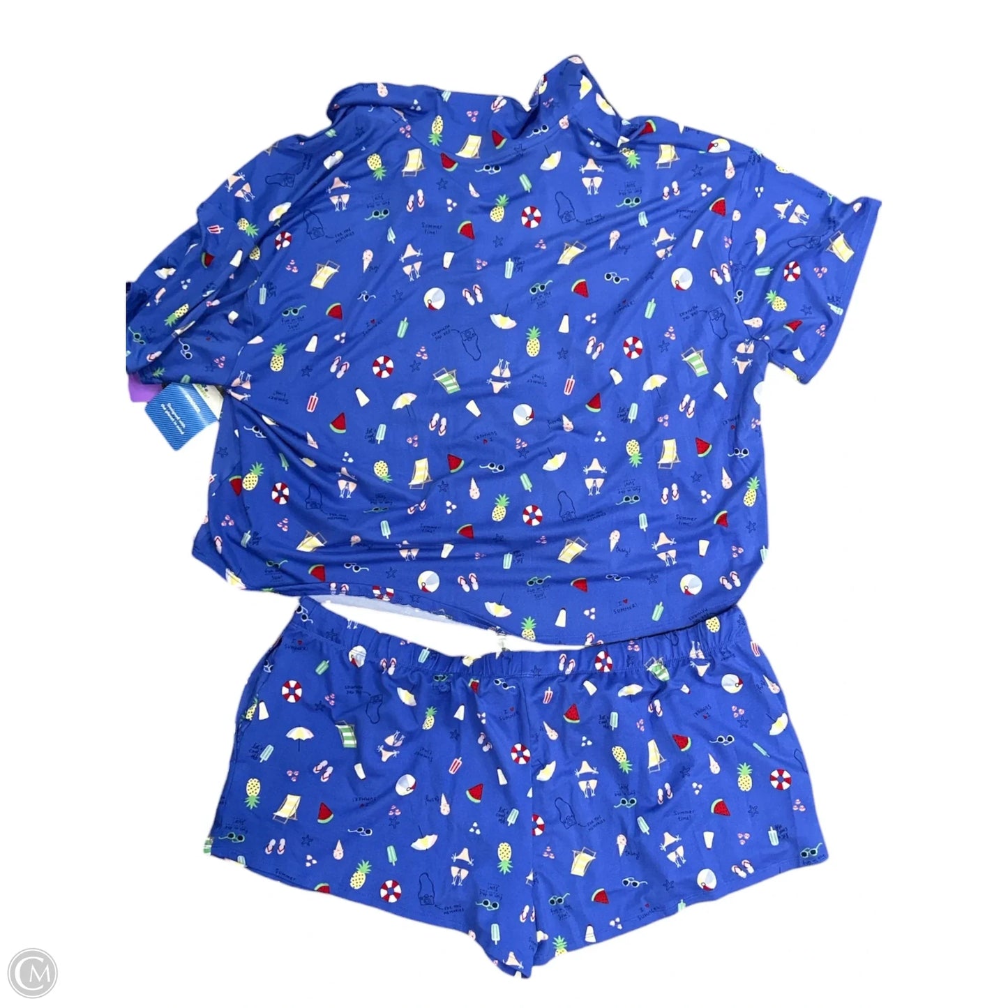 Shorts Set By Cme In Blue, Size: Xl