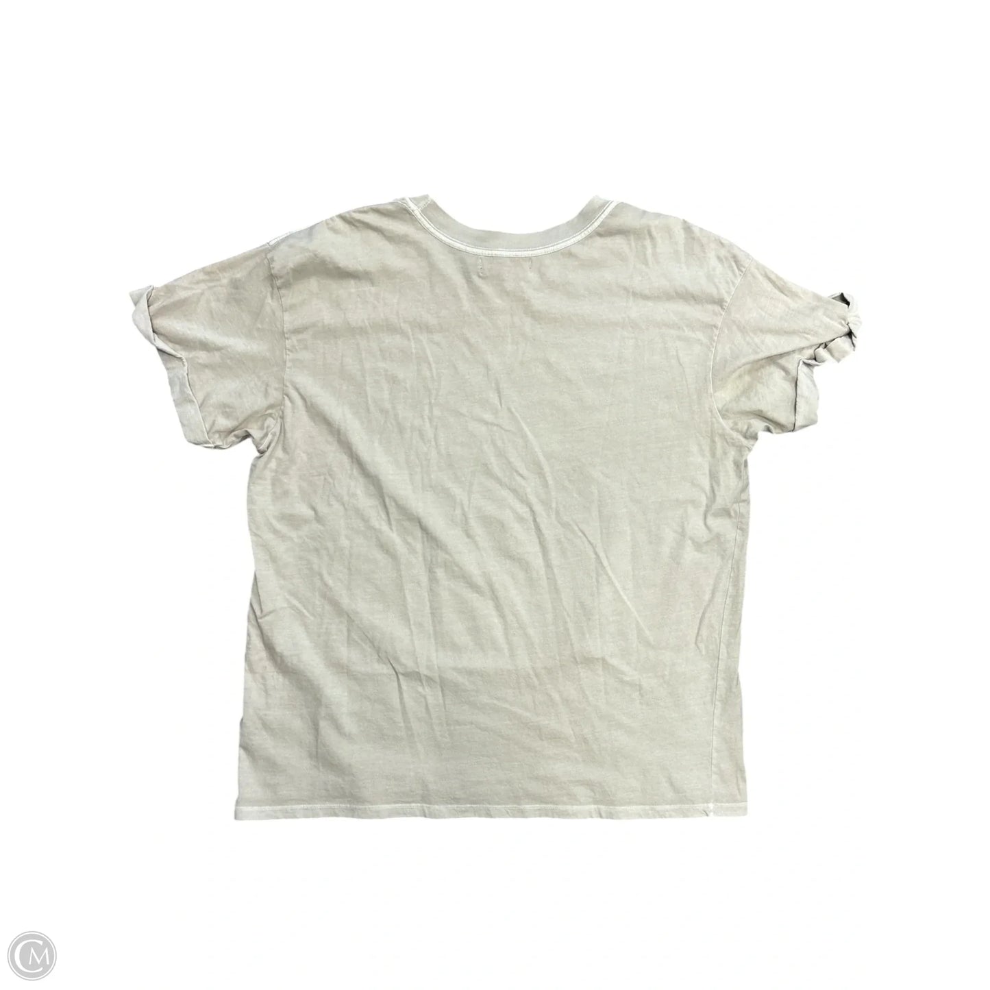 Top Short Sleeve By Girl Dangerous In Tan, Size: Xl