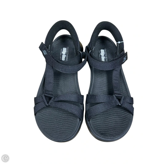 Sandals Flats By Skechers In Black, Size: 9