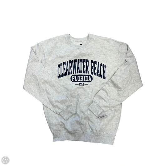 Sweatshirt Crewneck By Cmc In Grey, Size: M