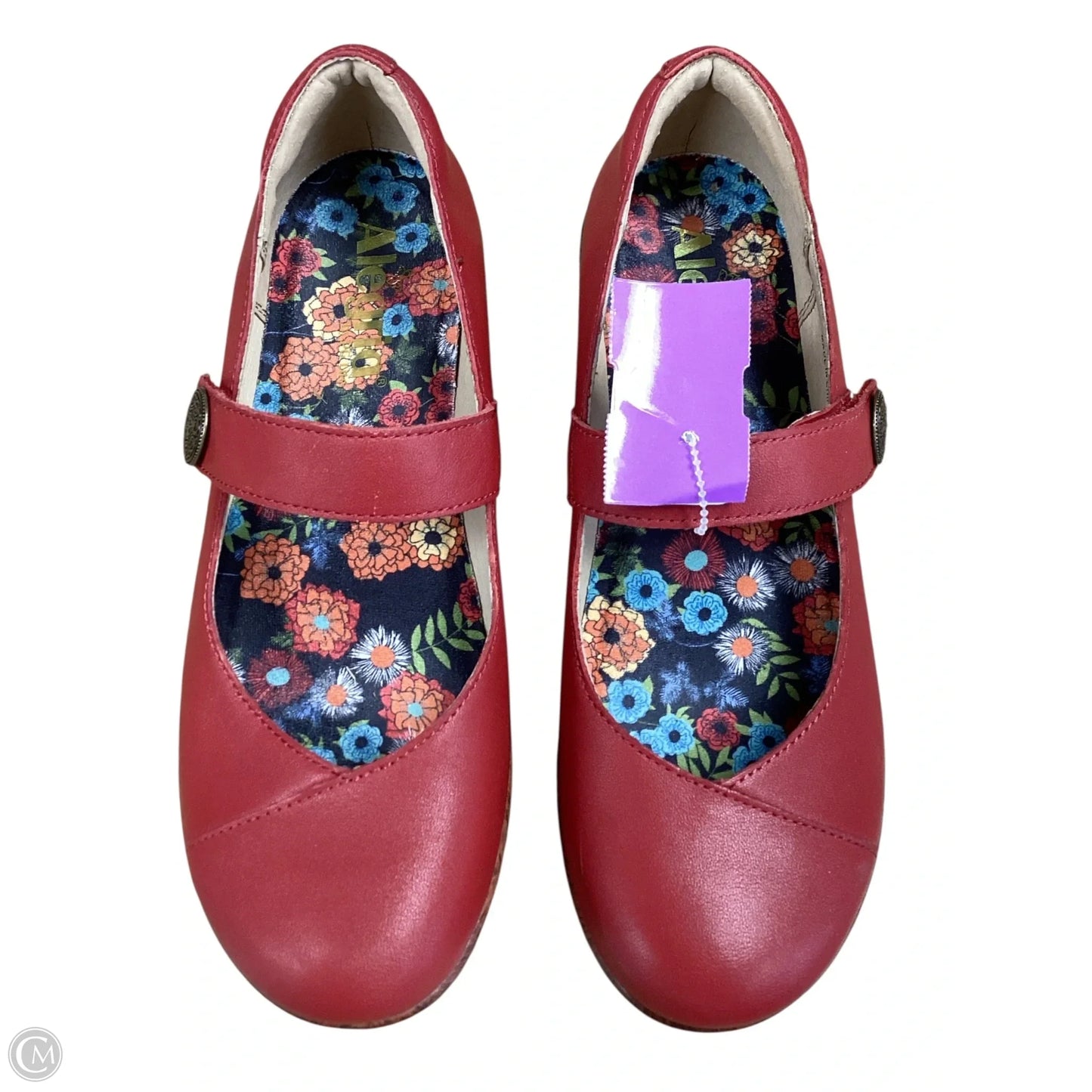 Shoes Heels Block By Alegria In Red, Size: 7.5