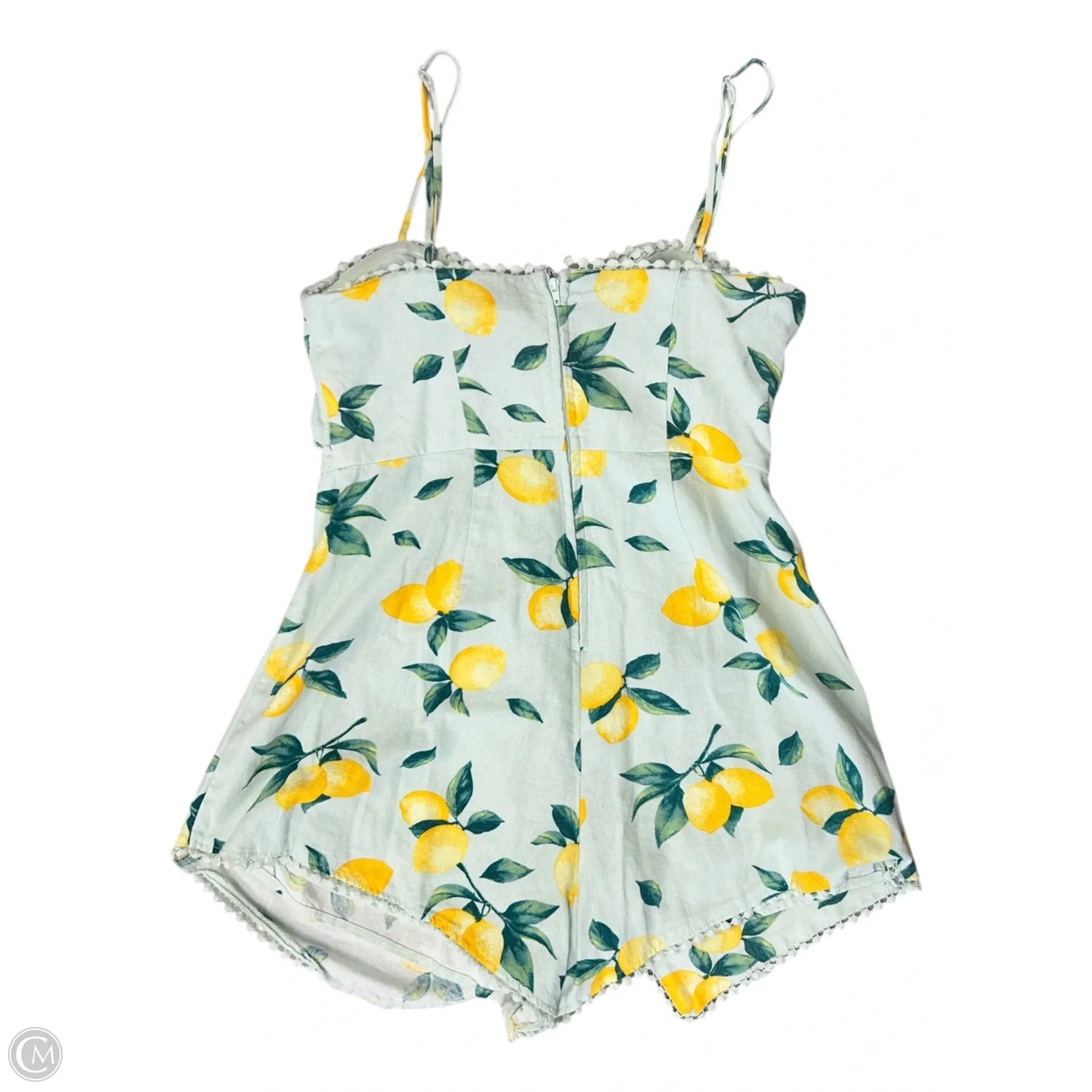 Romper By Mi Ami In Green & Yellow, Size: S