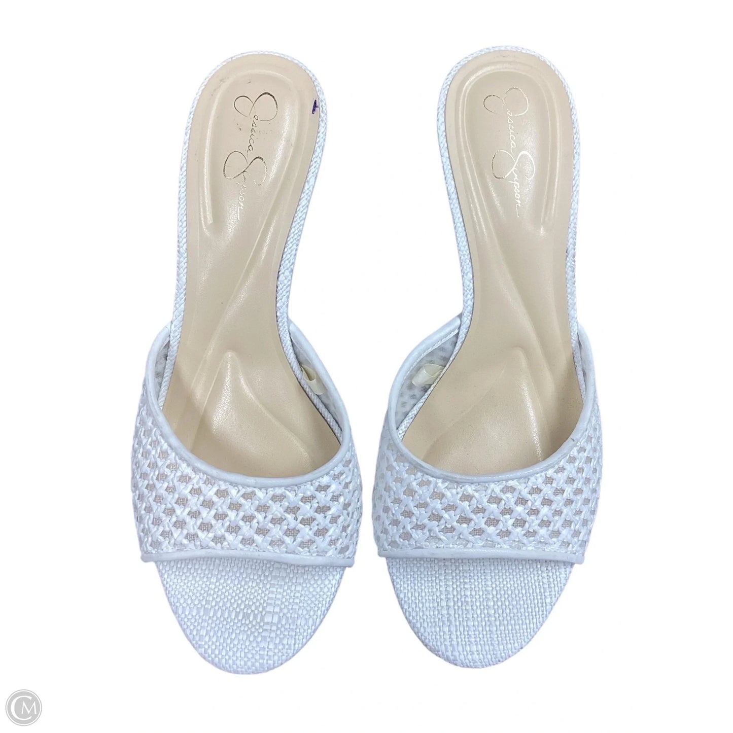 Shoes Heels Kitten By Jessica Simpson In White, Size: 7