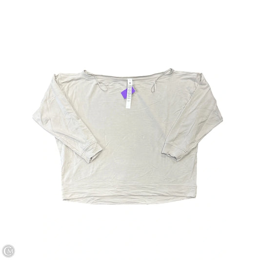 Top Long Sleeve By Lululemon In Grey, Size: L