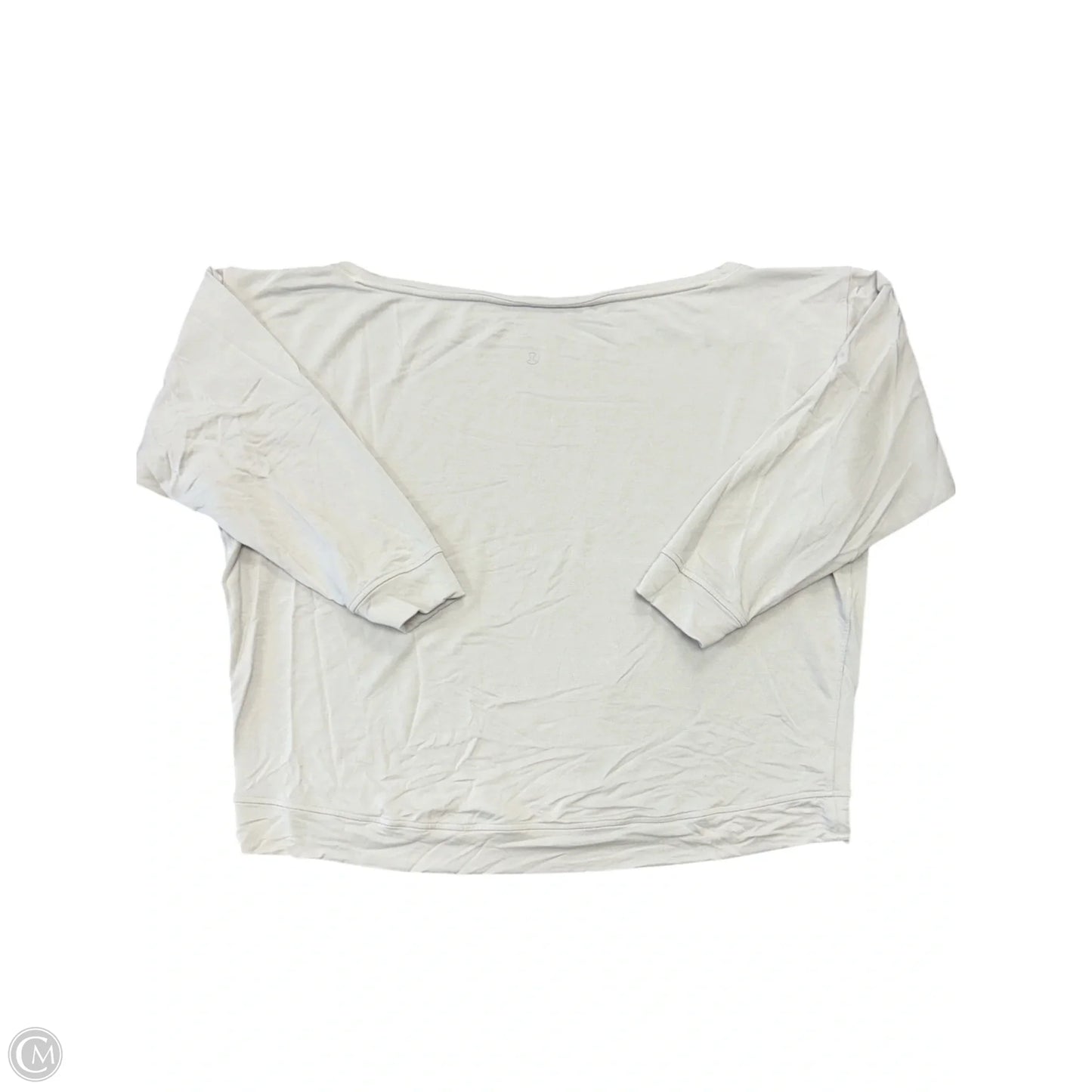 Top Long Sleeve By Lululemon In Grey, Size: L