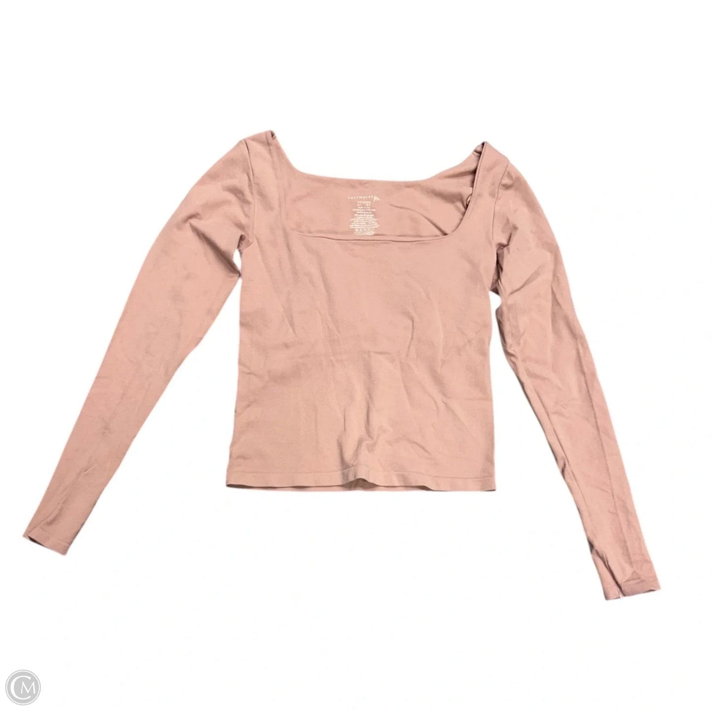 Top Long Sleeve By Free People In Pink, Size: S