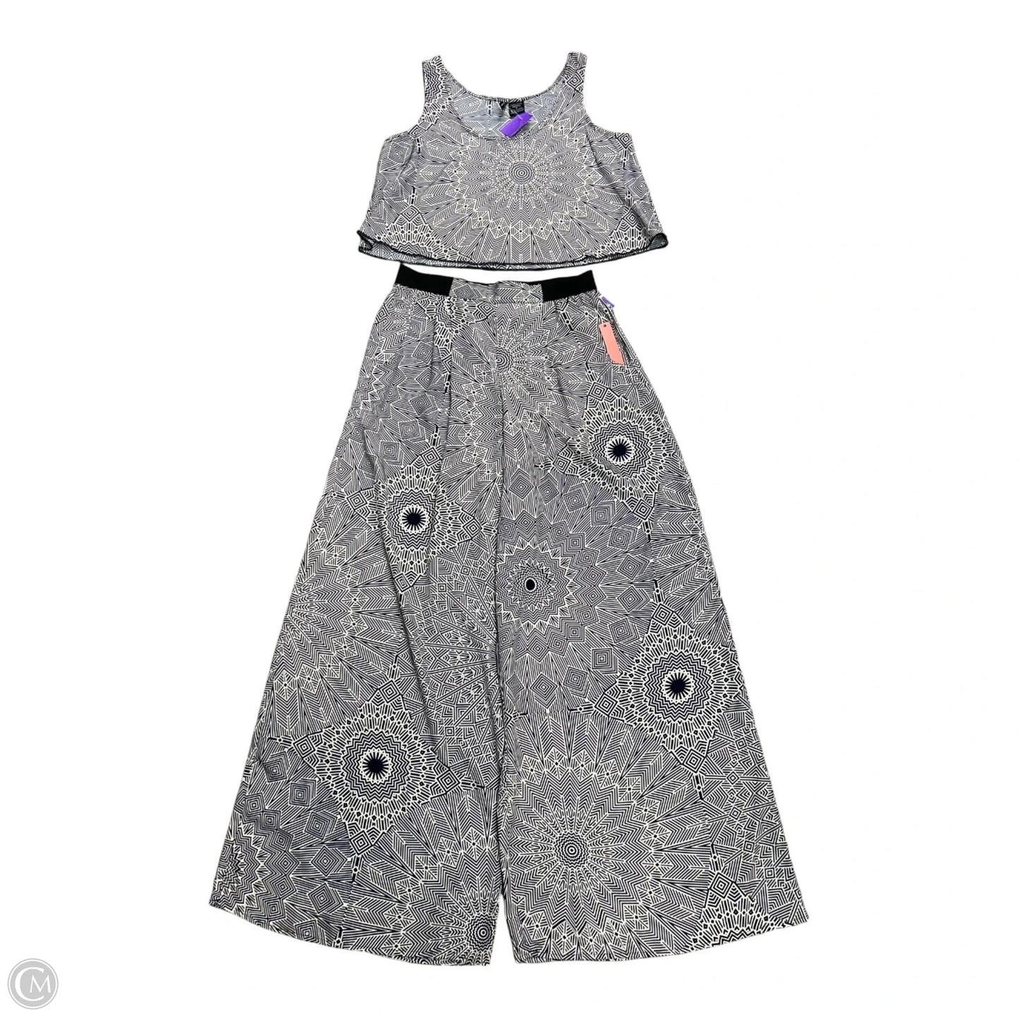 Pants Set 2pc By Fire In Blue & White, Size: M