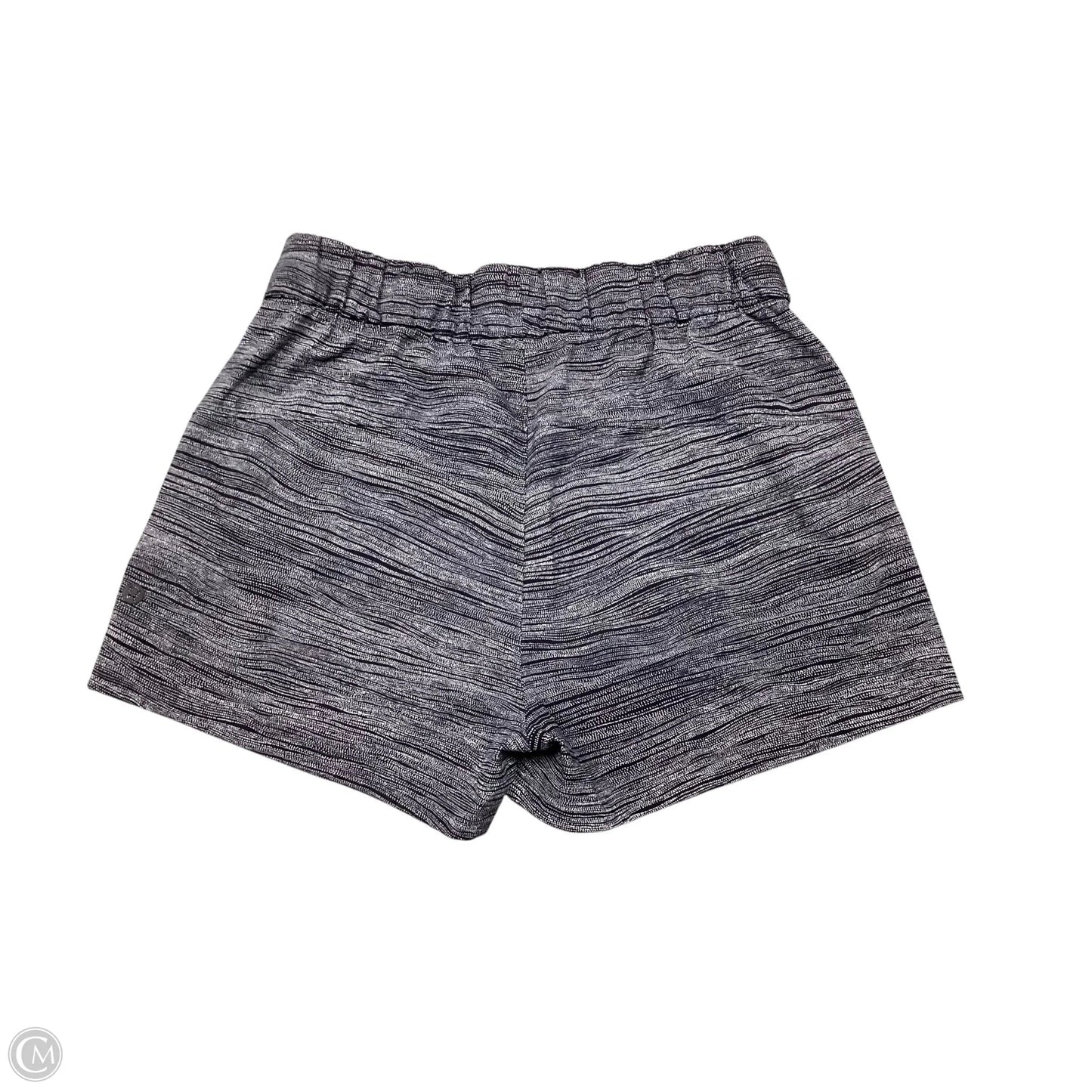 Athletic Shorts By Lululemon In Black & Grey, Size: 6