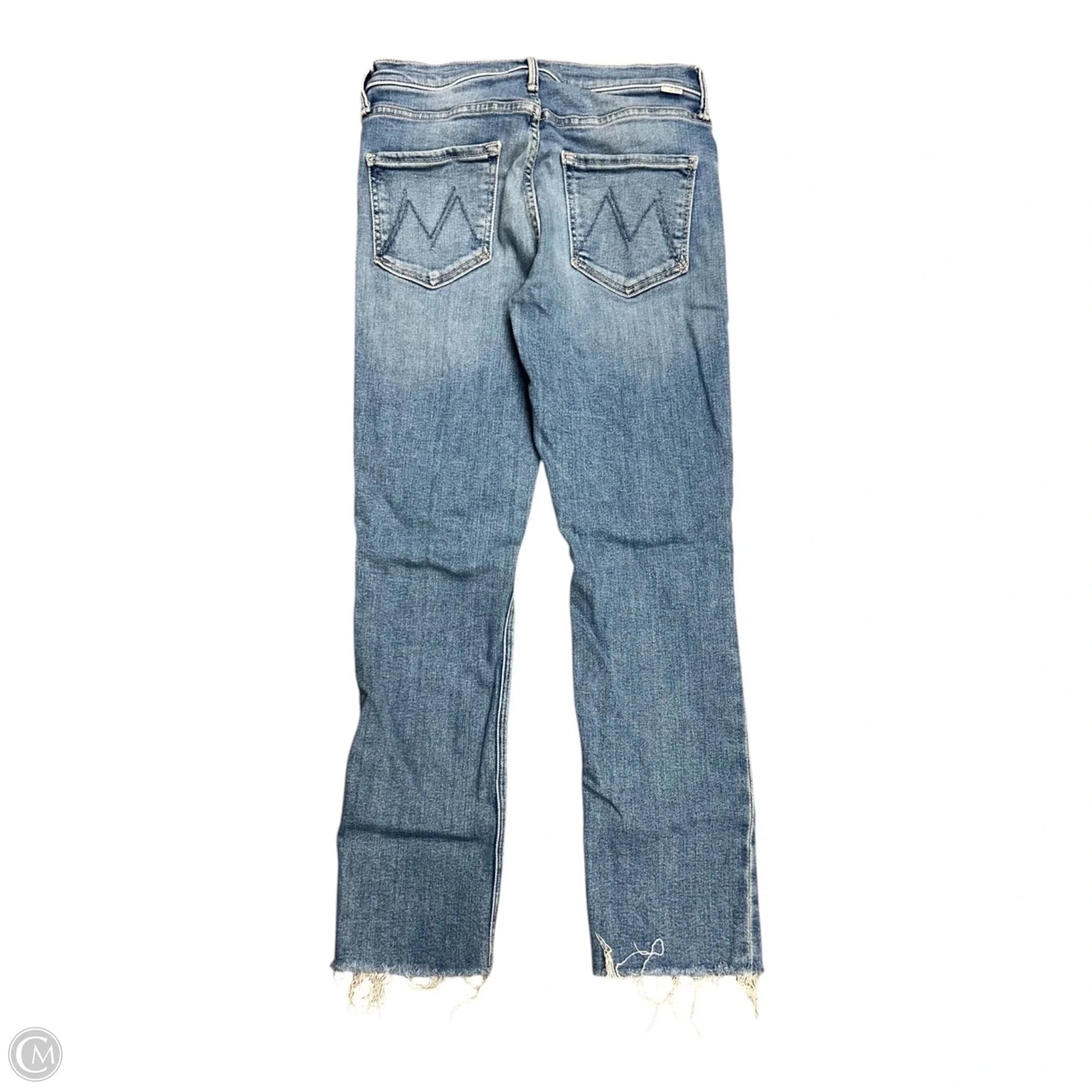 Jeans Straight By Mother In Blue Denim, Size: 6
