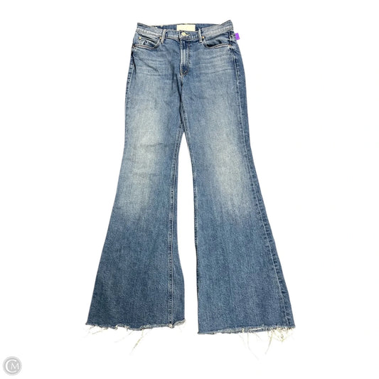 Jeans Wide Leg By Mother In Blue Denim, Size: 4