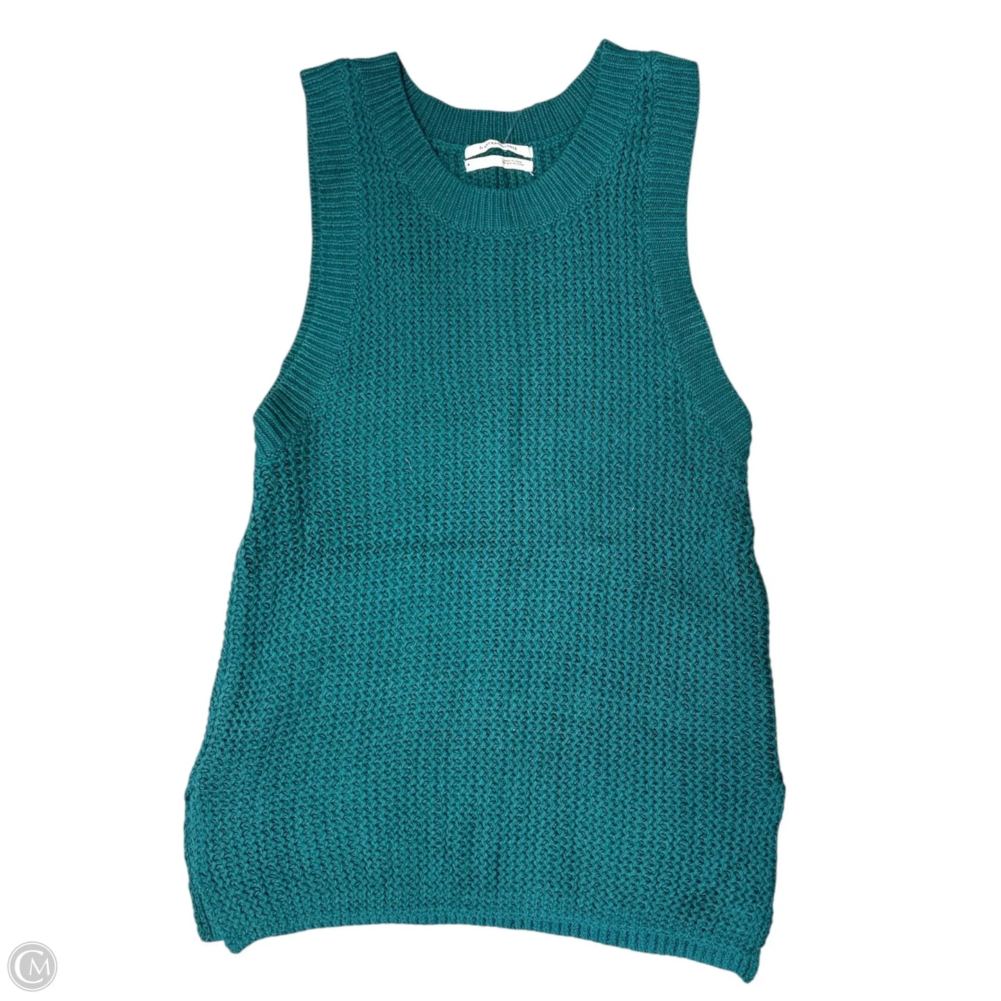 Vest Sweater By Anthropologie In Teal, Size: M