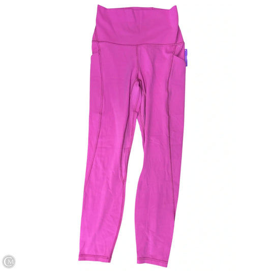 Athletic Leggings By Lululemon In Pink, Size: 4
