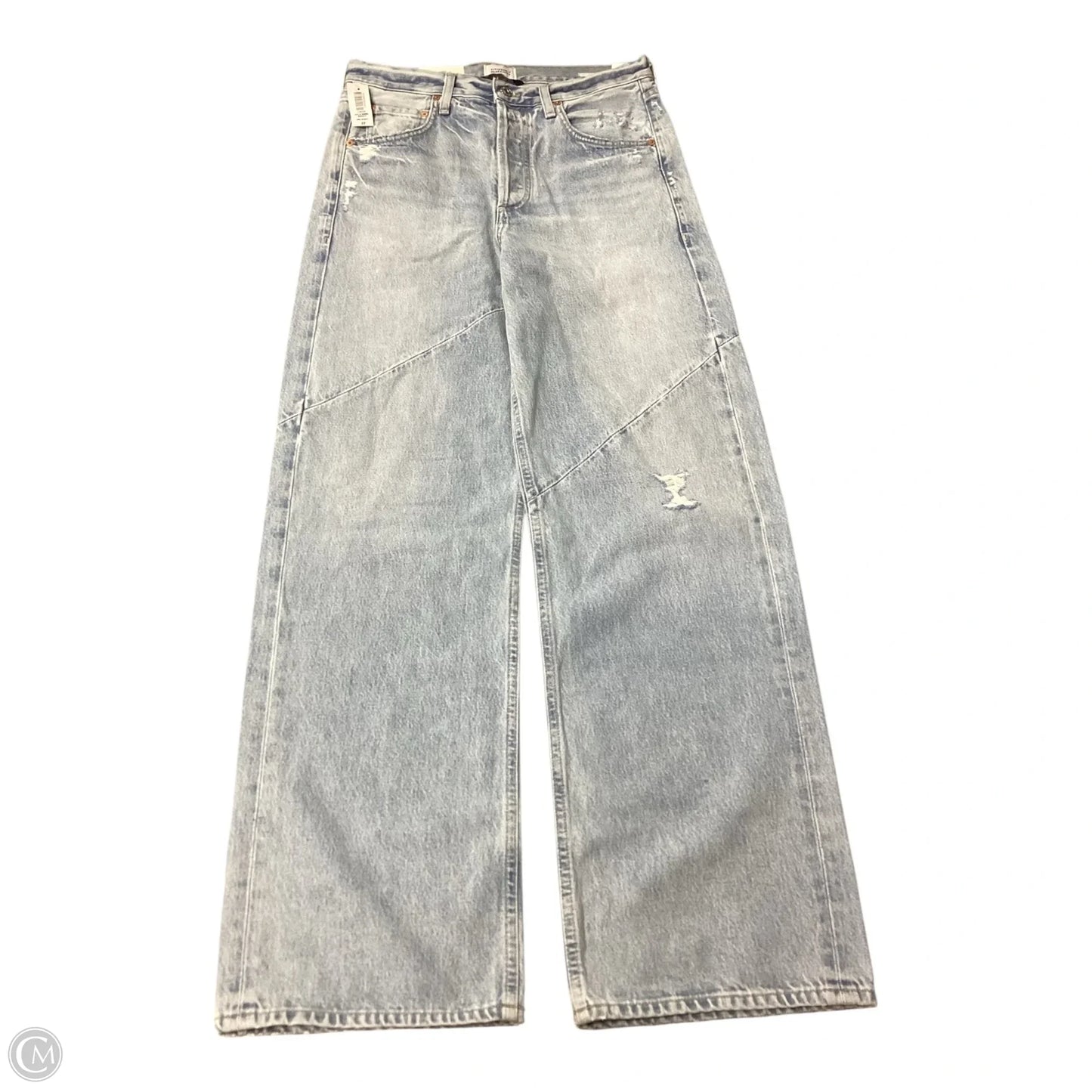 Jeans Wide Leg By Citizens Of Humanity In Blue Denim, Size: 4