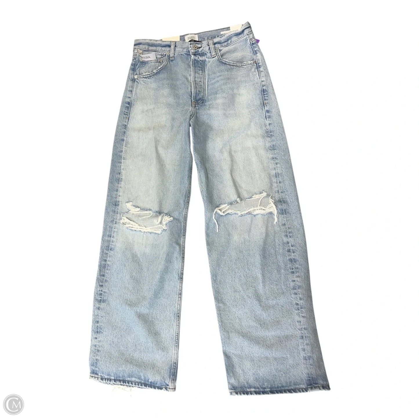 Jeans Wide Leg By Citizens Of Humanity In Blue Denim, Size: 4