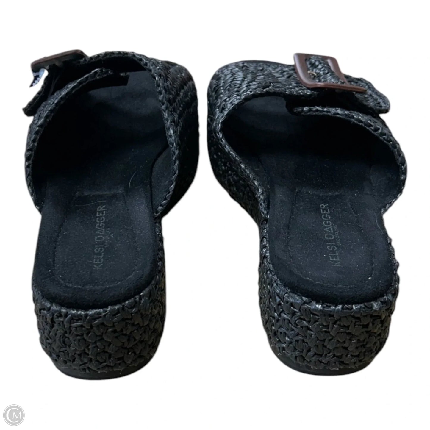 Sandals Heels Platform By Kelsi Dagger In Black, Size: 9
