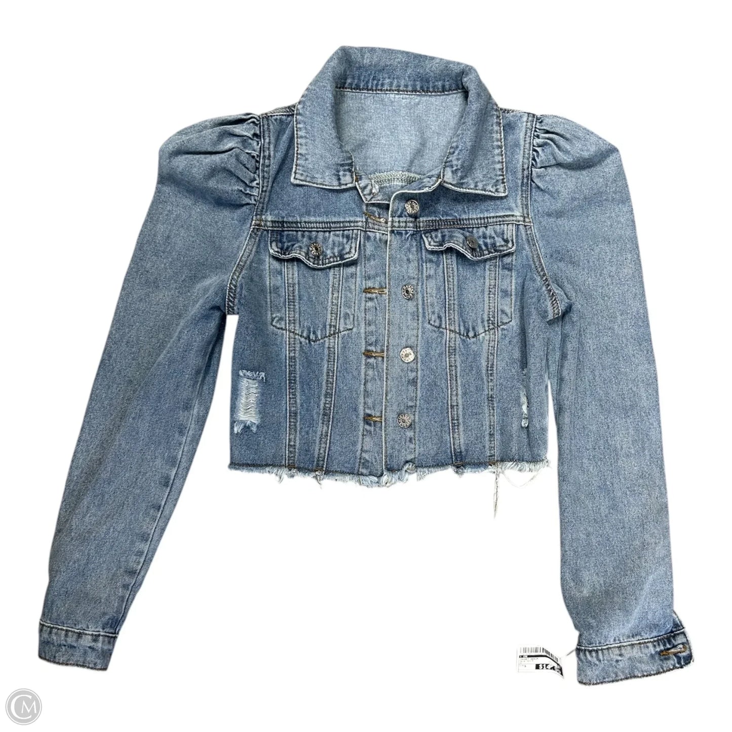 Jacket Denim By Cme In Blue Denim, Size: S