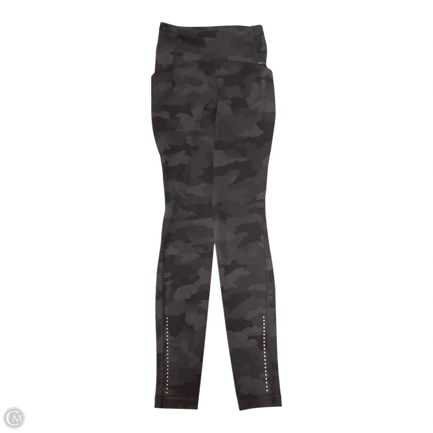 Athletic Leggings By Lululemon In Black & Grey, Size: 2