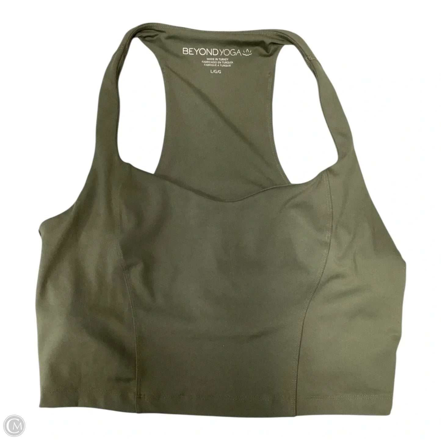 Athletic Bra By Beyond Yoga In Green, Size: L