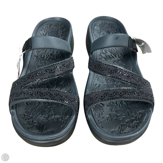 Sandals Flats By Skechers In Black, Size: 10