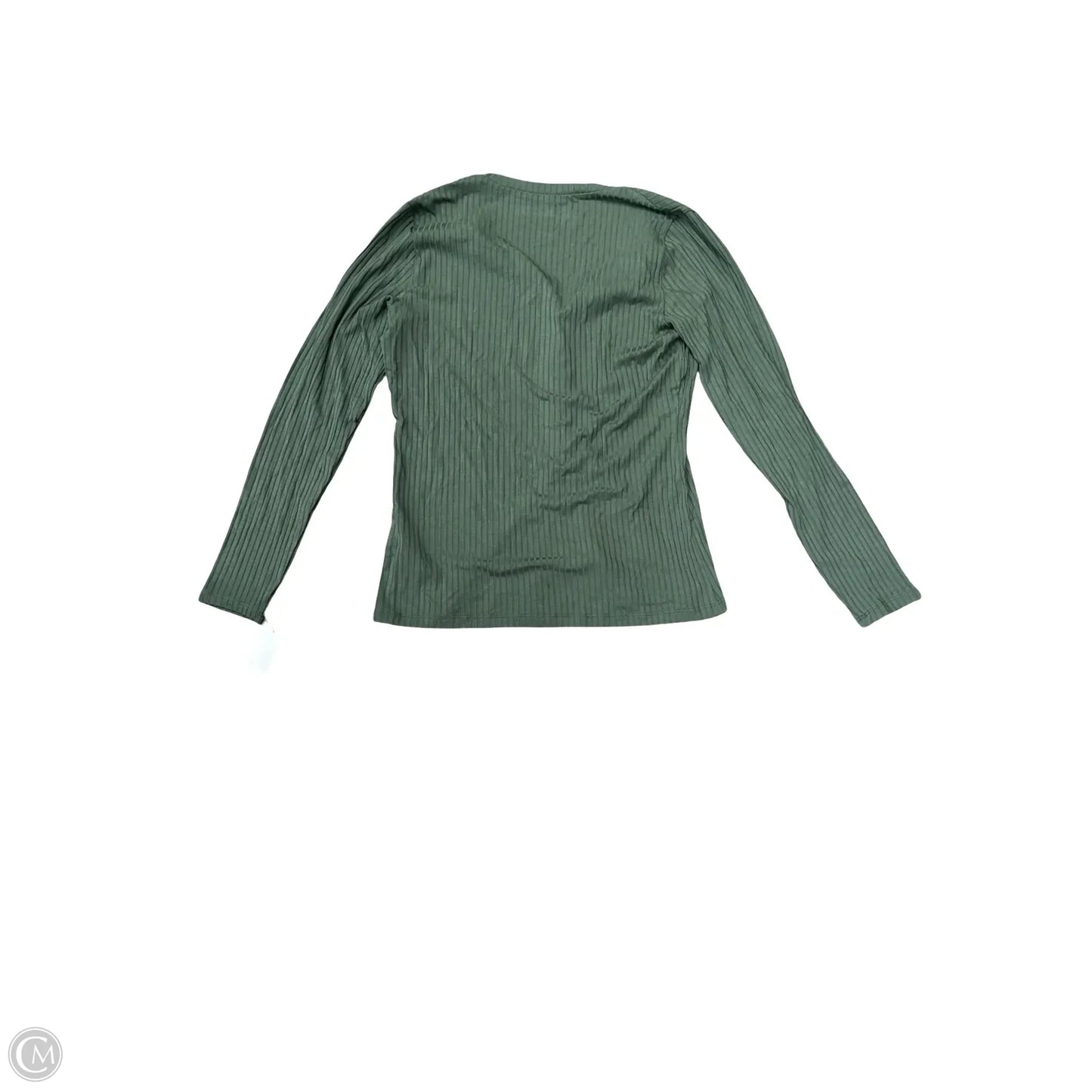 Top Long Sleeve By Abercrombie And Fitch In Green, Size: M