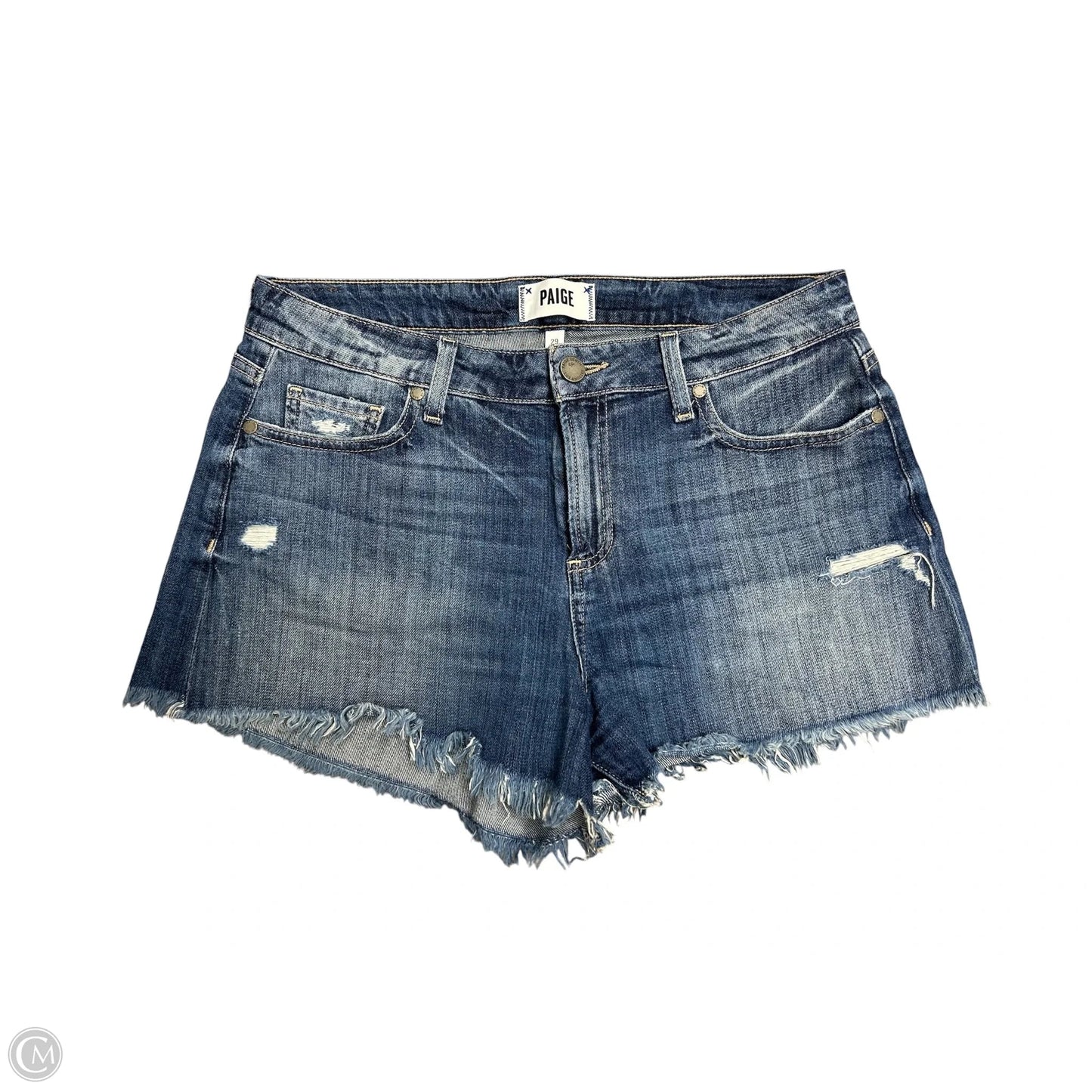 Shorts By Paige In Blue Denim, Size: 8