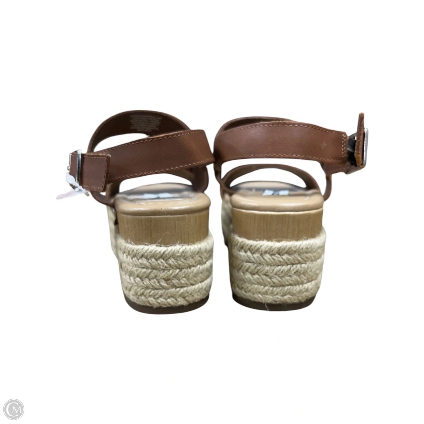 Sandals Heels Platform By Steve Madden In Brown, Size: 7