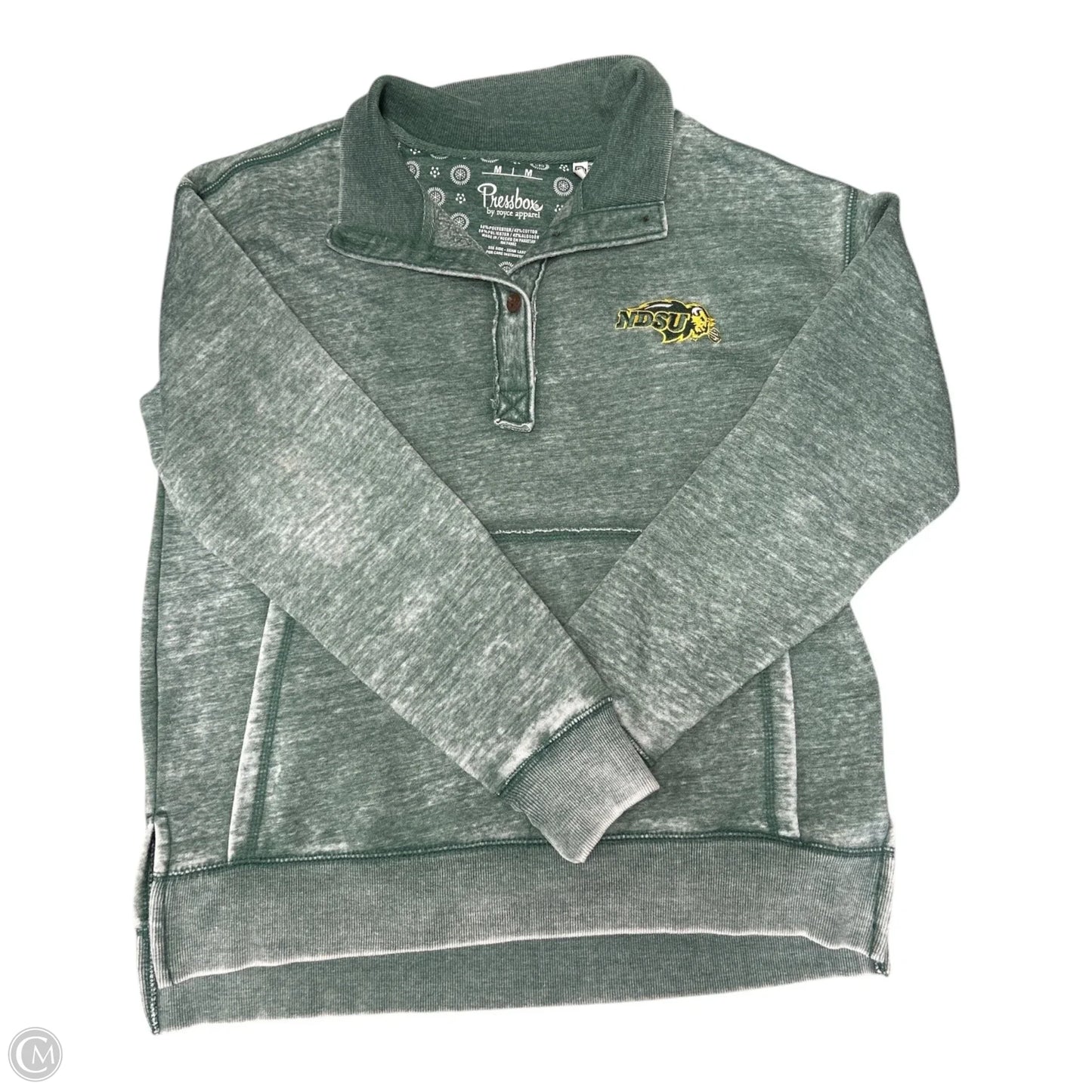 Sweatshirt Collar By Pressbox In Green, Size: M