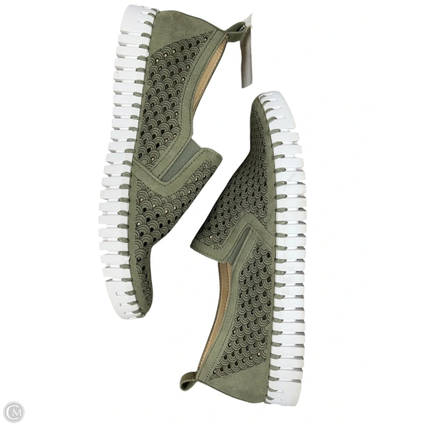Shoes Flats By Clothes Mentor In Green, Size: 8.5
