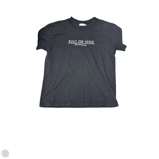 Top Short Sleeve By Clothes Mentor In Black, Size: S
