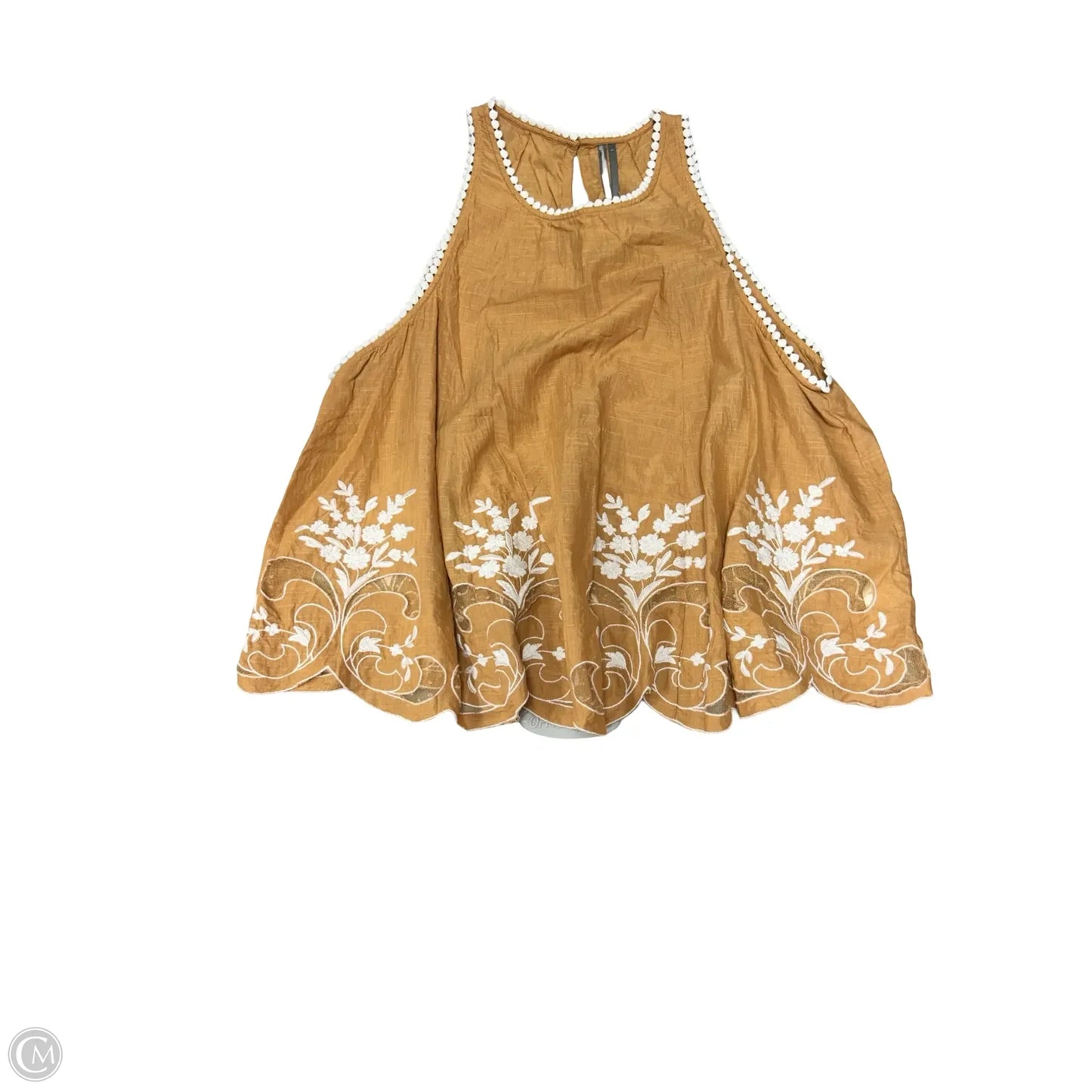 Top Sleeveless By Anthropologie In Orange, Size: L