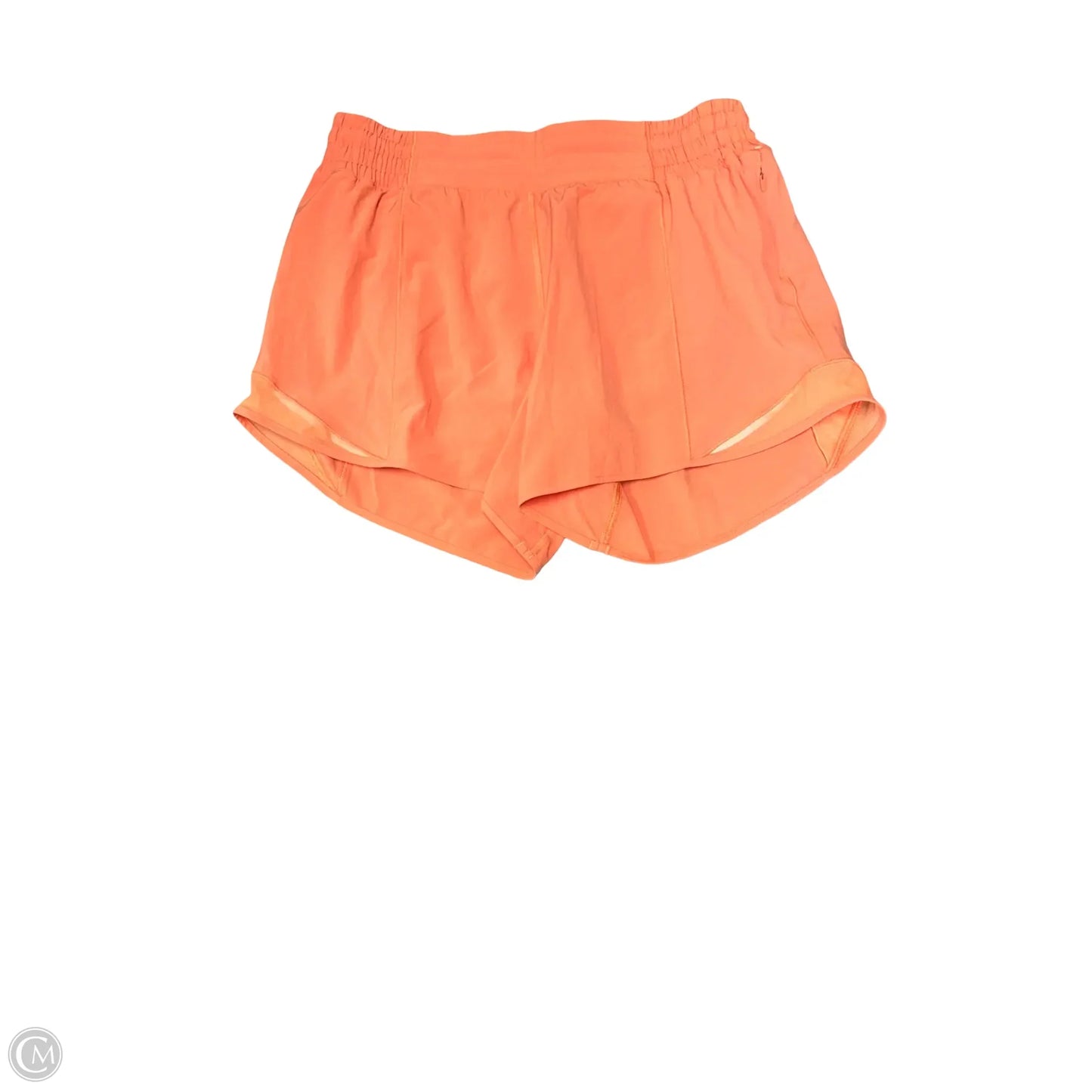 Athletic Shorts By Lululemon In Orange, Size: 8