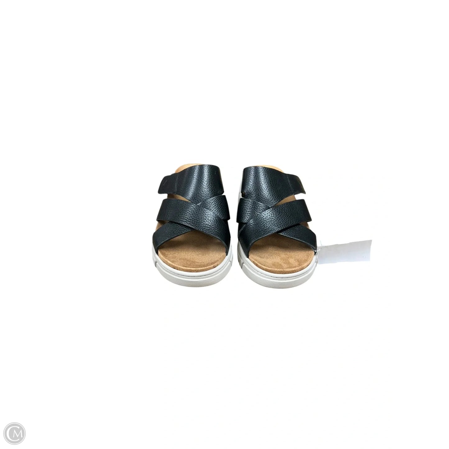 Sandals Heels Wedge By Vionic In Black, Size: 6.5