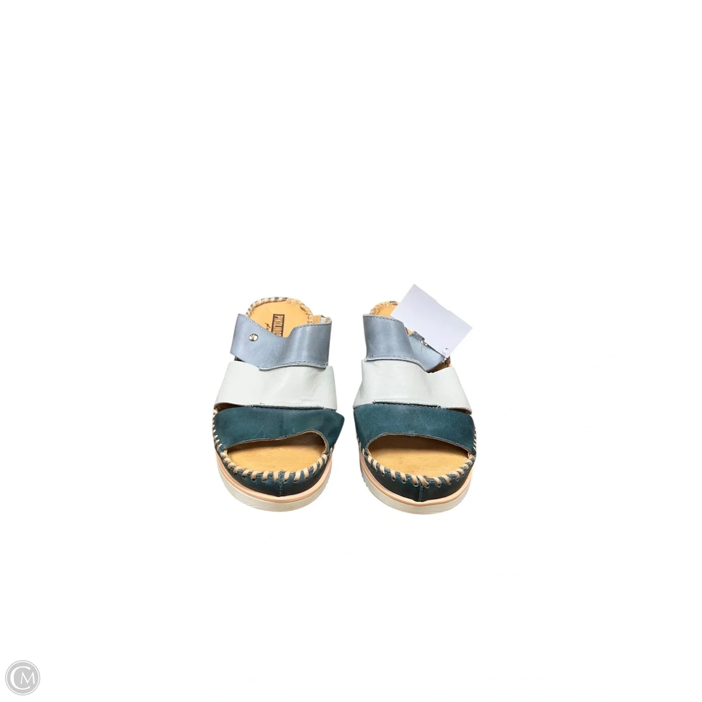 Sandals Heels Wedge By Pikolinos In Blue, Size: 6.5
