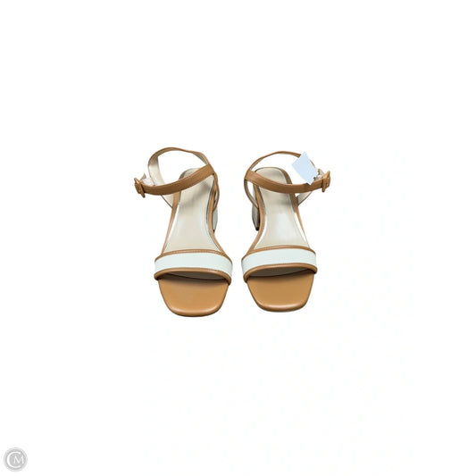 Sandals Heels Block By White House Black Market In Tan, Size: 6.5