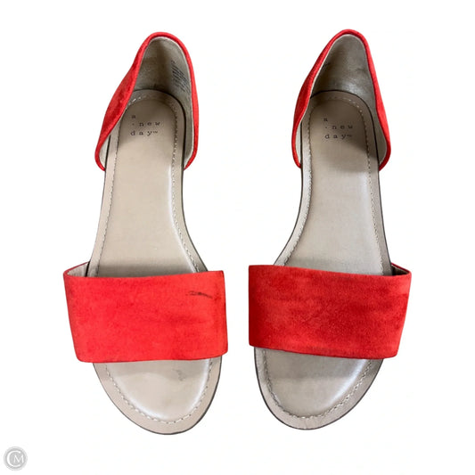Shoes Flats By A New Day In Red, Size: 6.5