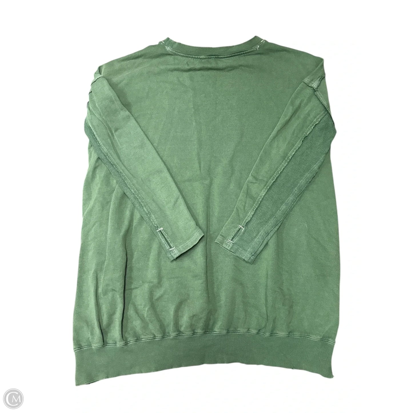 Sweatshirt Crewneck By Free People In Green, Size: M