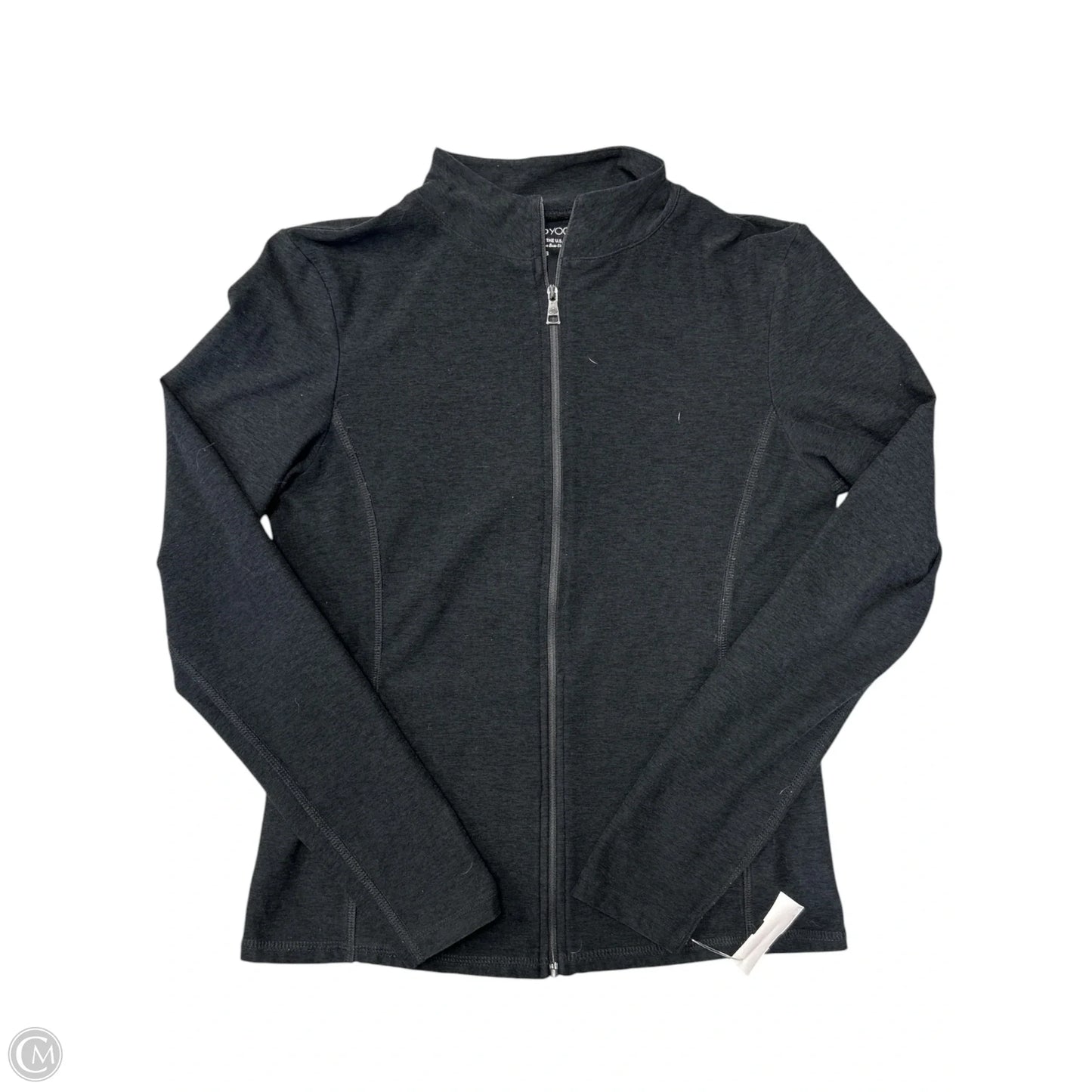 Athletic Top Long Sleeve Collar By Beyond Yoga In Black, Size: S