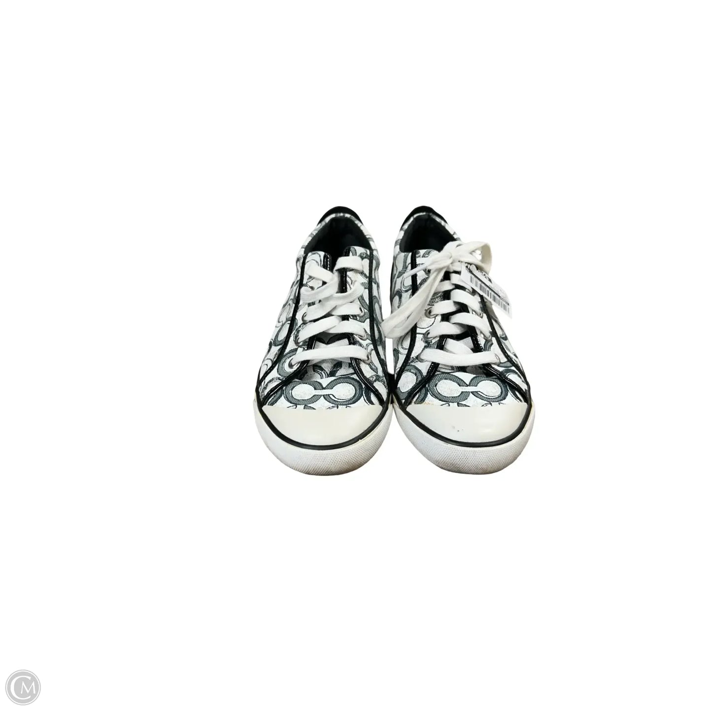 Shoes Designer By Coach In Grey & White, Size: 9