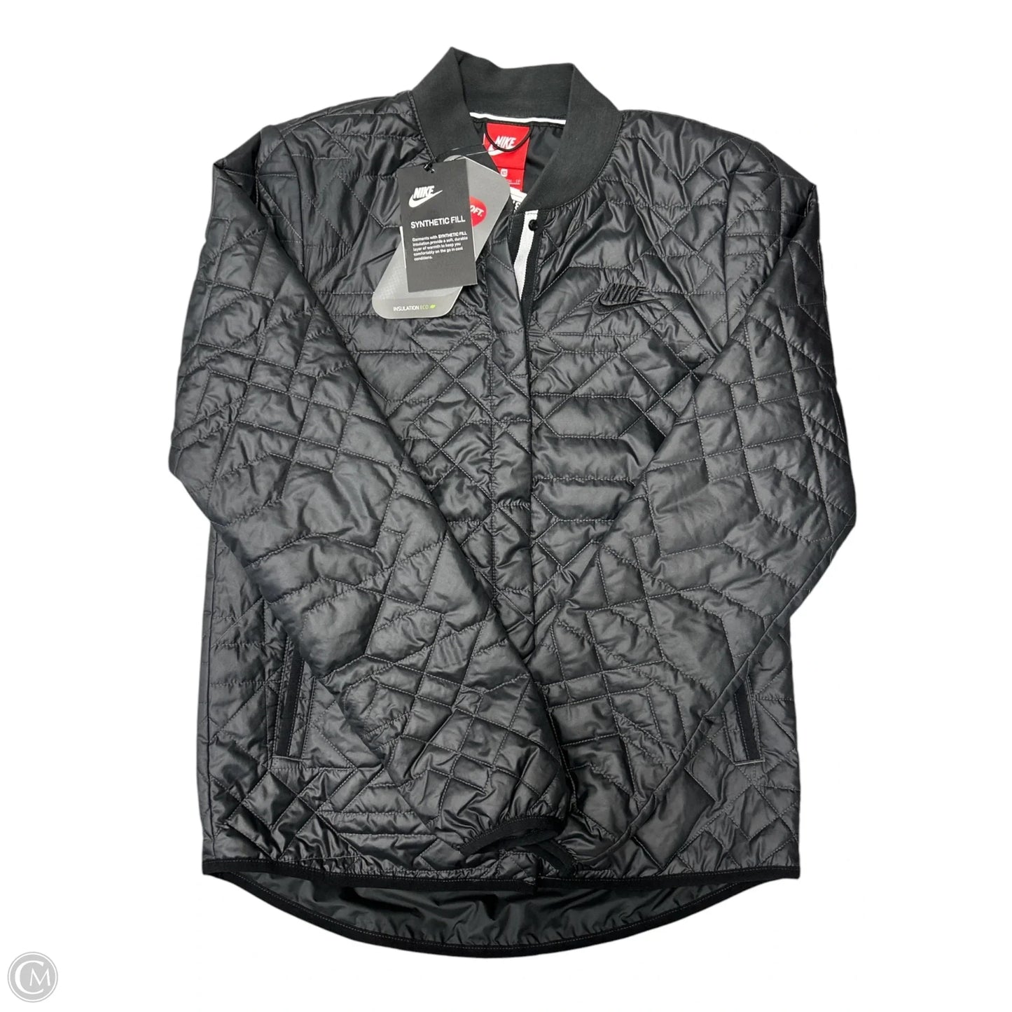 Jacket Puffer & Quilted By Nike In Black, Size: Xs